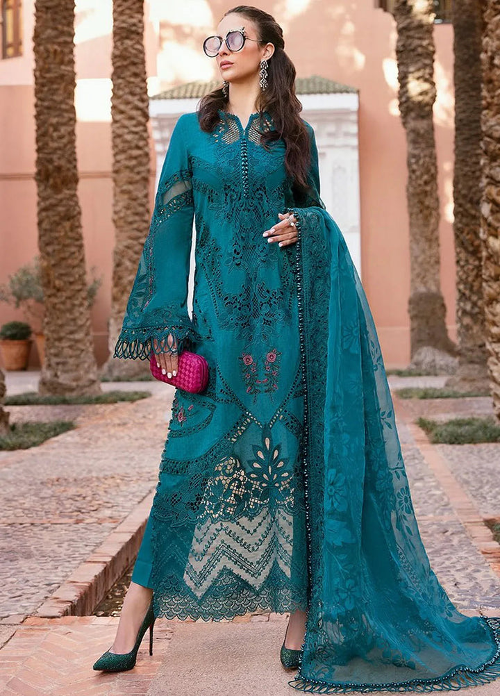 Maria B Embroidered Suits Unstitched 3 Piece MB25VL D-13B - Luxury Collection
