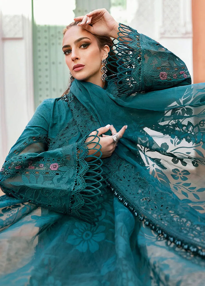 Maria B Embroidered Suits Unstitched 3 Piece MB25VL D-13B - Luxury Collection