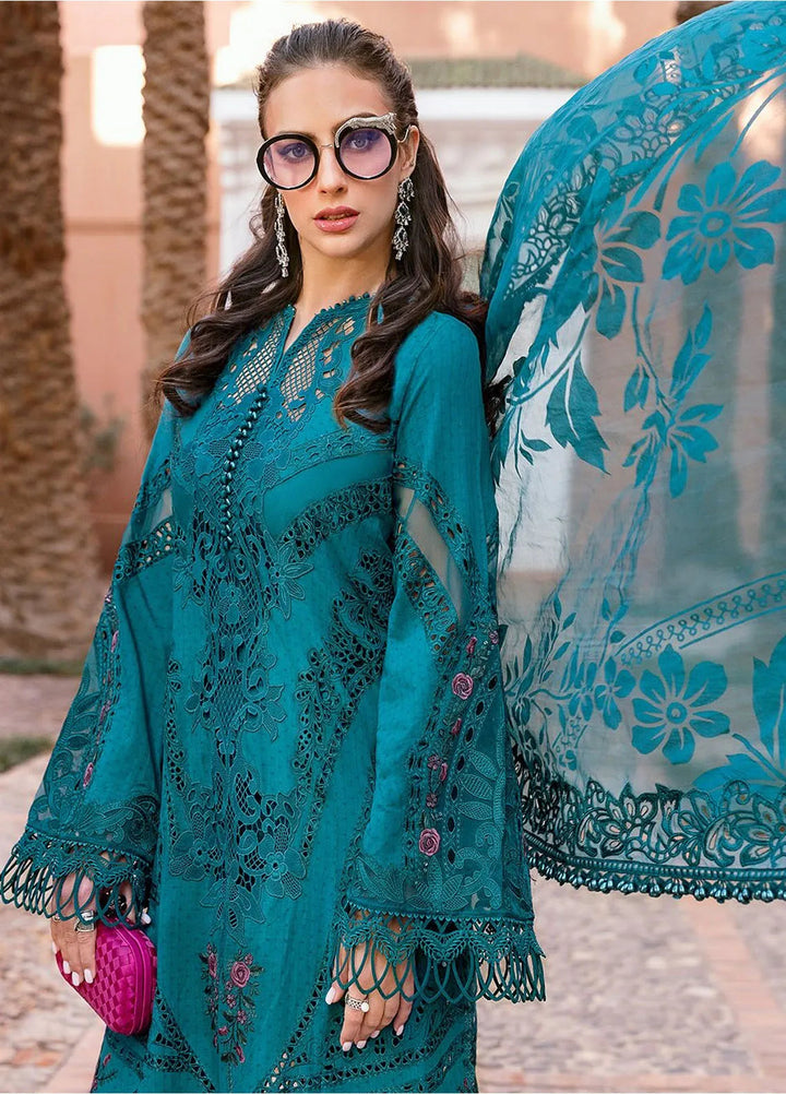 Maria B Embroidered Suits Unstitched 3 Piece MB25VL D-13B - Luxury Collection