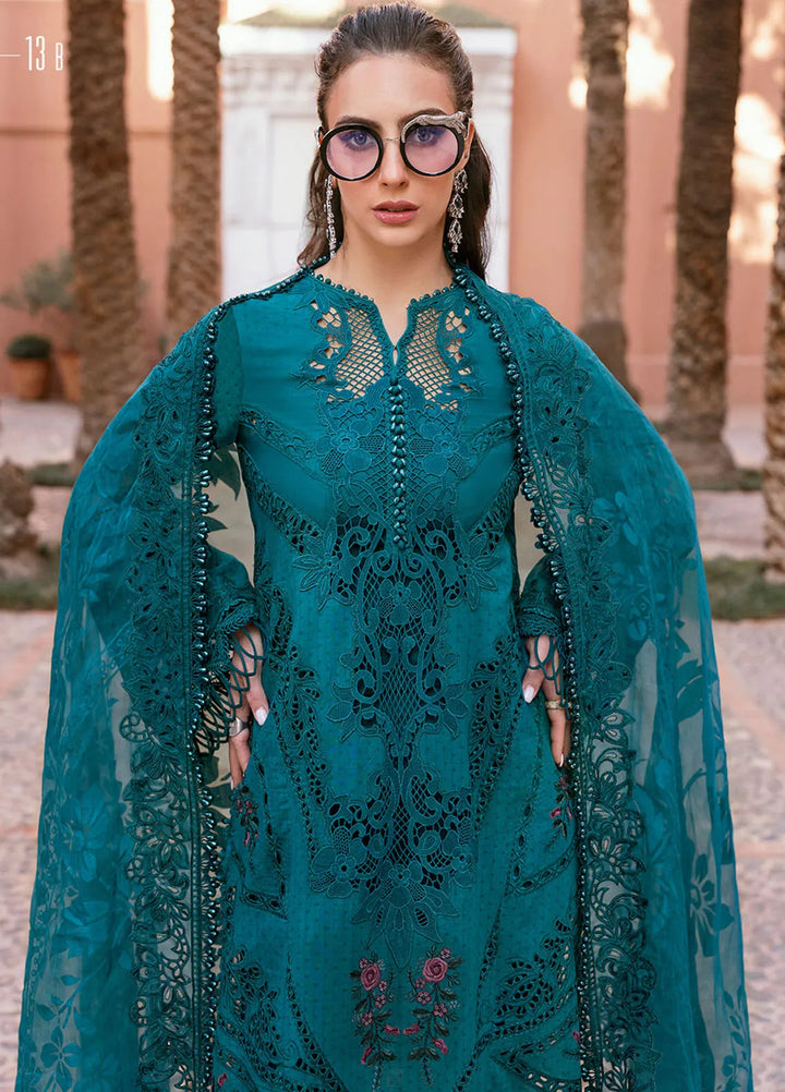 Maria B Embroidered Suits Unstitched 3 Piece MB25VL D-13B - Luxury Collection