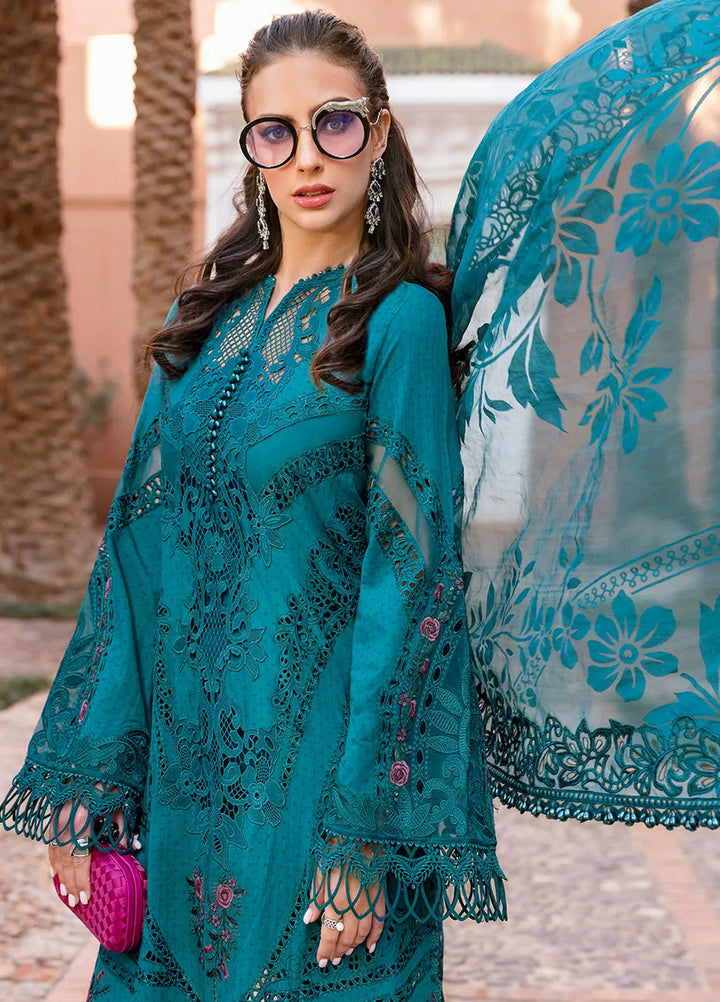 Maria B Embroidered Suits Unstitched 3 Piece MB25VL D-13B - Luxury Collection