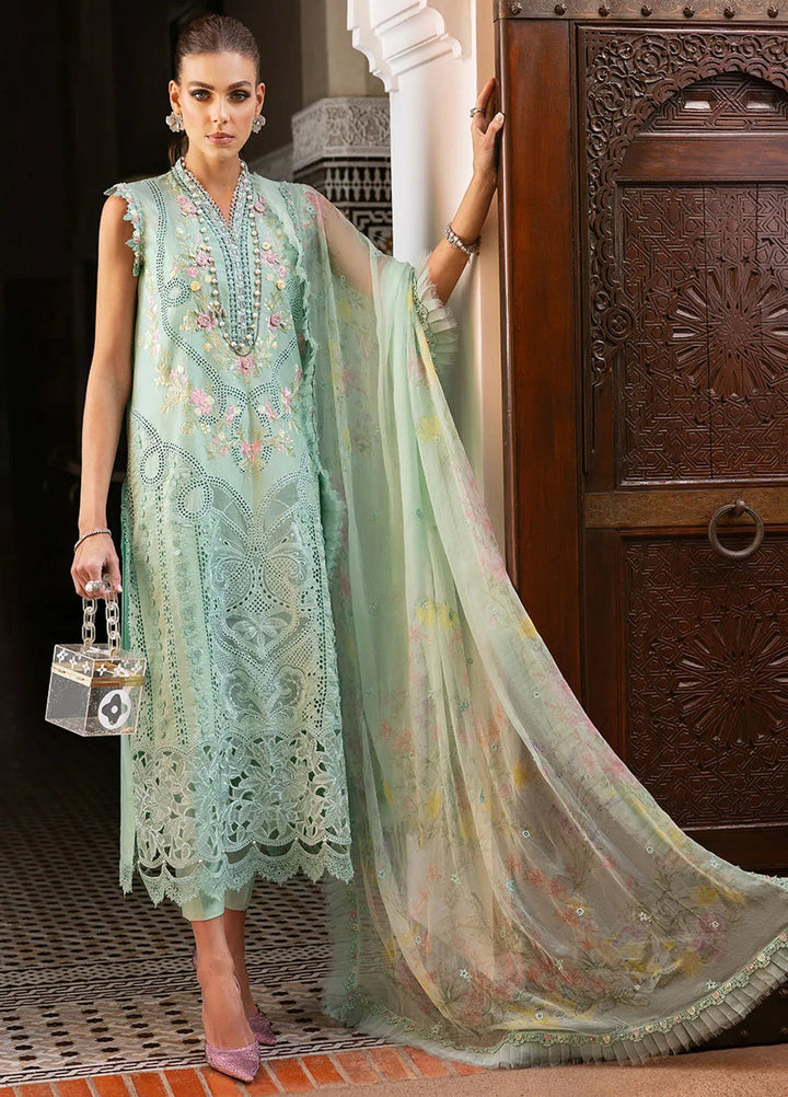 Maria B Embroidered Suits Unstitched 3 Piece MB25VL D-14A - Luxury Collection