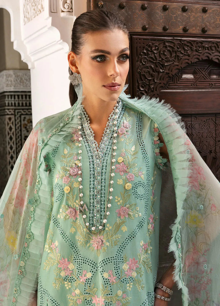 Maria B Embroidered Suits Unstitched 3 Piece MB25VL D-14A - Luxury Collection