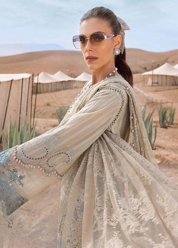 Maria B Embroidered Suits Unstitched 3 Piece MB25VL D-15B - Luxury Collection