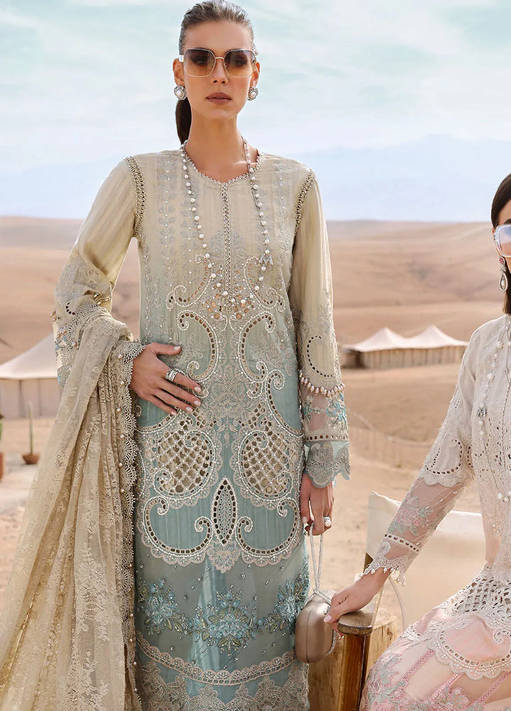Maria B Embroidered Suits Unstitched 3 Piece MB25VL D-15B - Luxury Collection