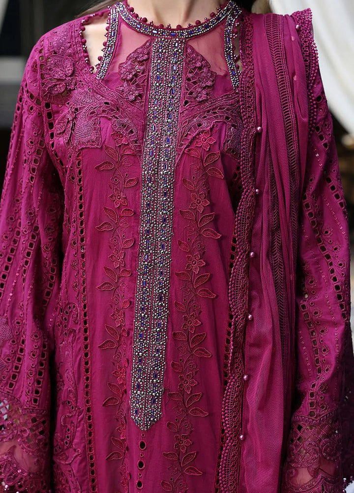 Maria B Embroidered Suits Unstitched 3 Piece MB25VL D-2B - Luxury Collection