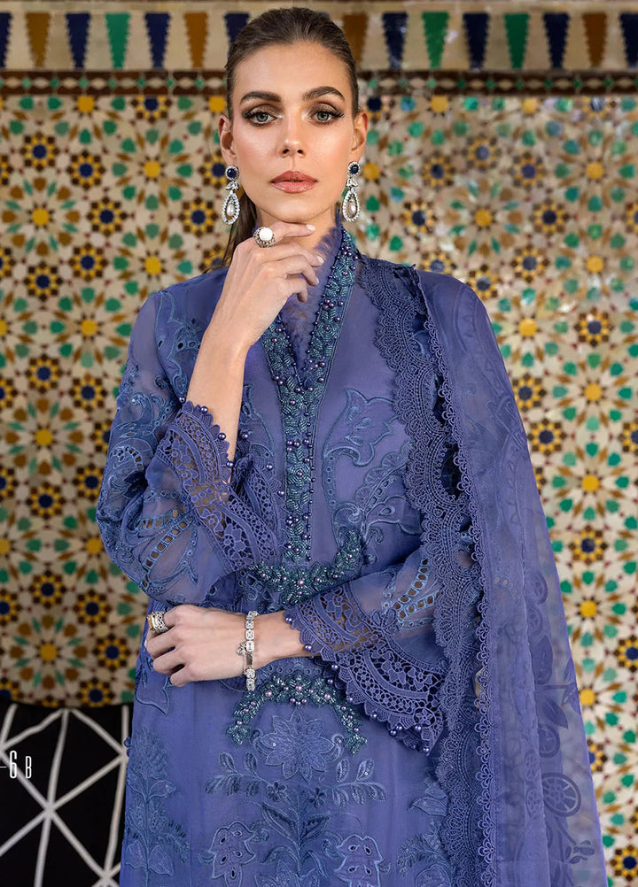 Maria B Embroidered Suits Unstitched 3 Piece MB25VL D-6B - Luxury Collection