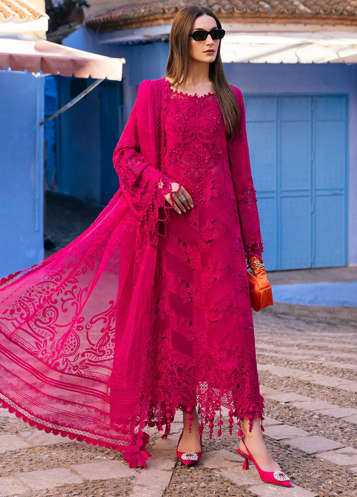 Maria B Embroidered Suits Unstitched 3 Piece MB25VL D-8A - Luxury Collection