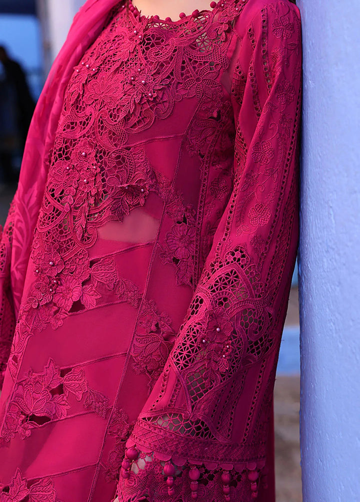 Maria B Embroidered Suits Unstitched 3 Piece MB25VL D-8A - Luxury Collection