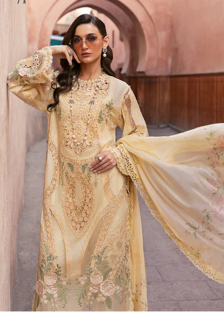 Maria B Embroidered Suits Unstitched 3 Piece MB25VL D-9A - Luxury Collection