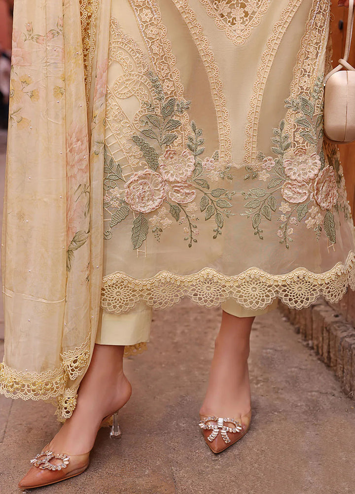 Maria B Embroidered Suits Unstitched 3 Piece MB25VL D-9A - Luxury Collection