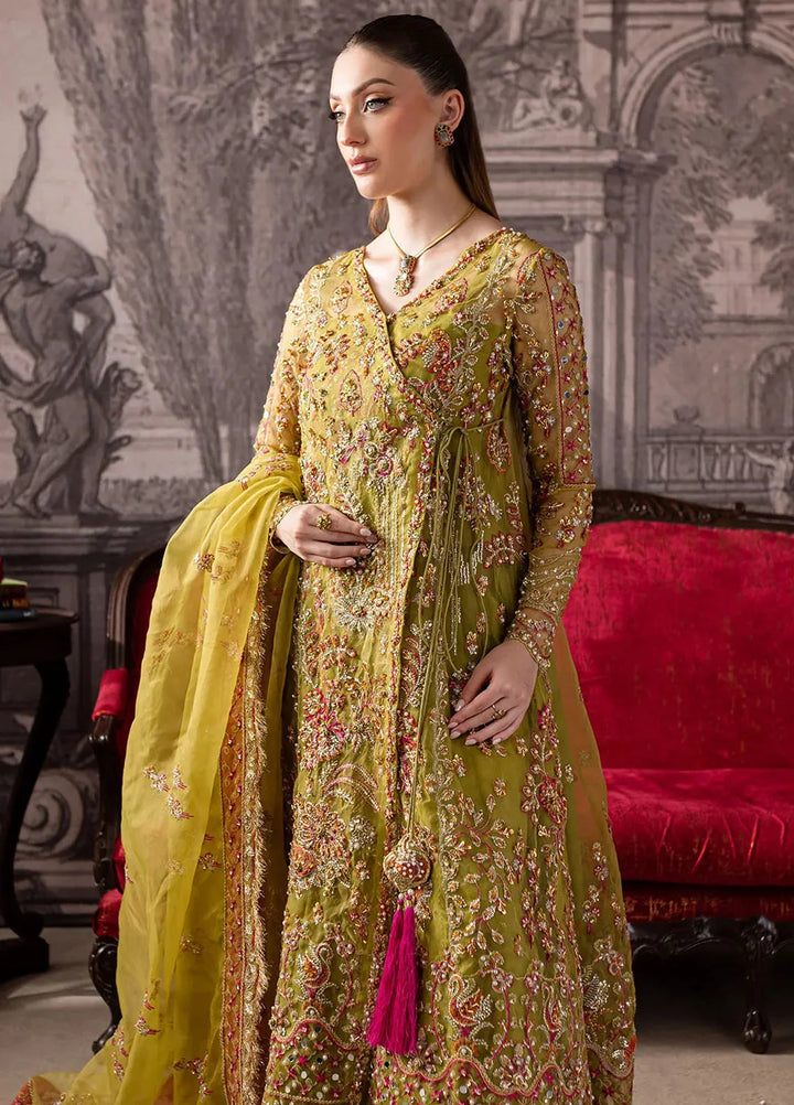 Maria Osama Khan Pret Embroidered Organza 4 Piece Suit Noir