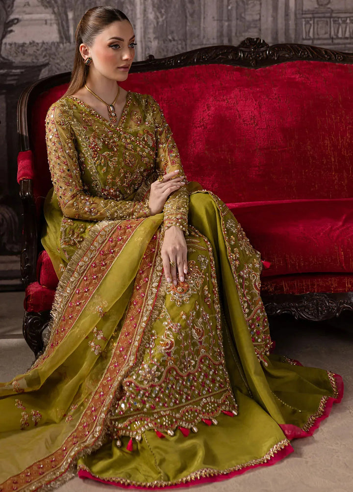 Maria Osama Khan Pret Embroidered Organza 4 Piece Suit Noir