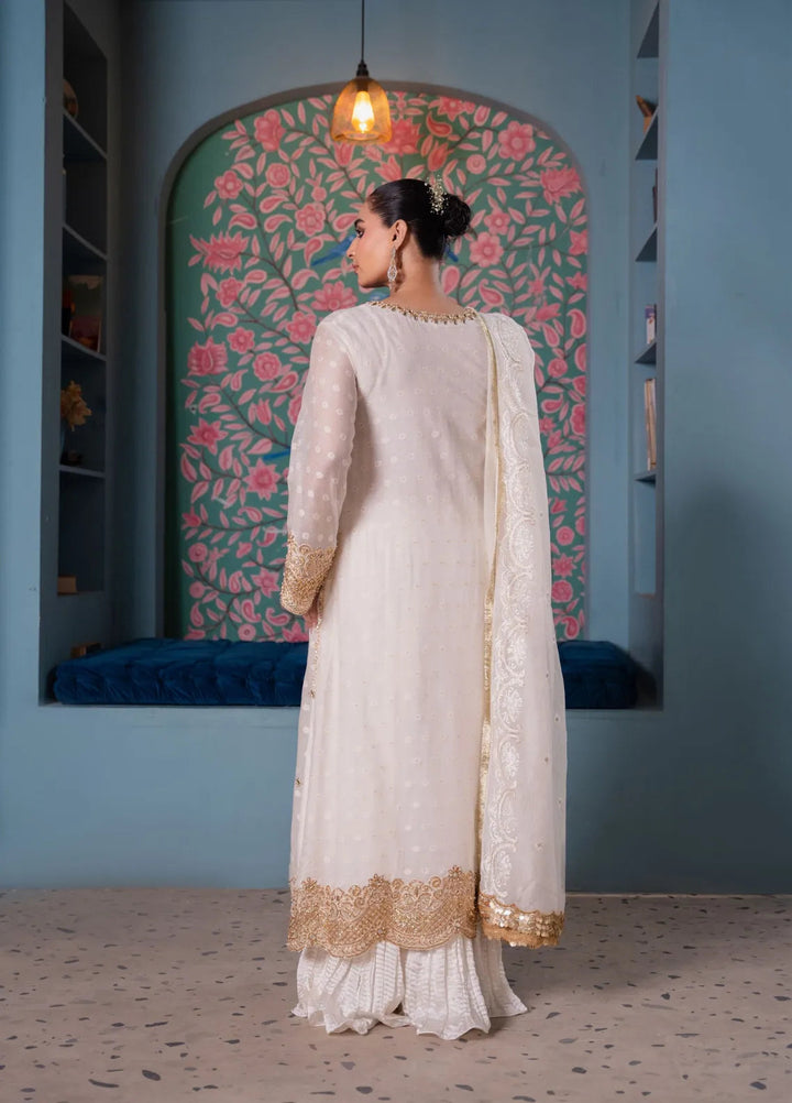 Maroon by Iqra Chaudhry Pret Embroidered Cotton Net 3 Piece Suit Haya