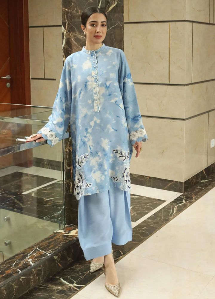 Maroon by Iqra Chaudhry Pret Embroidered Raw Silk 3 Piece Suit Skybelle