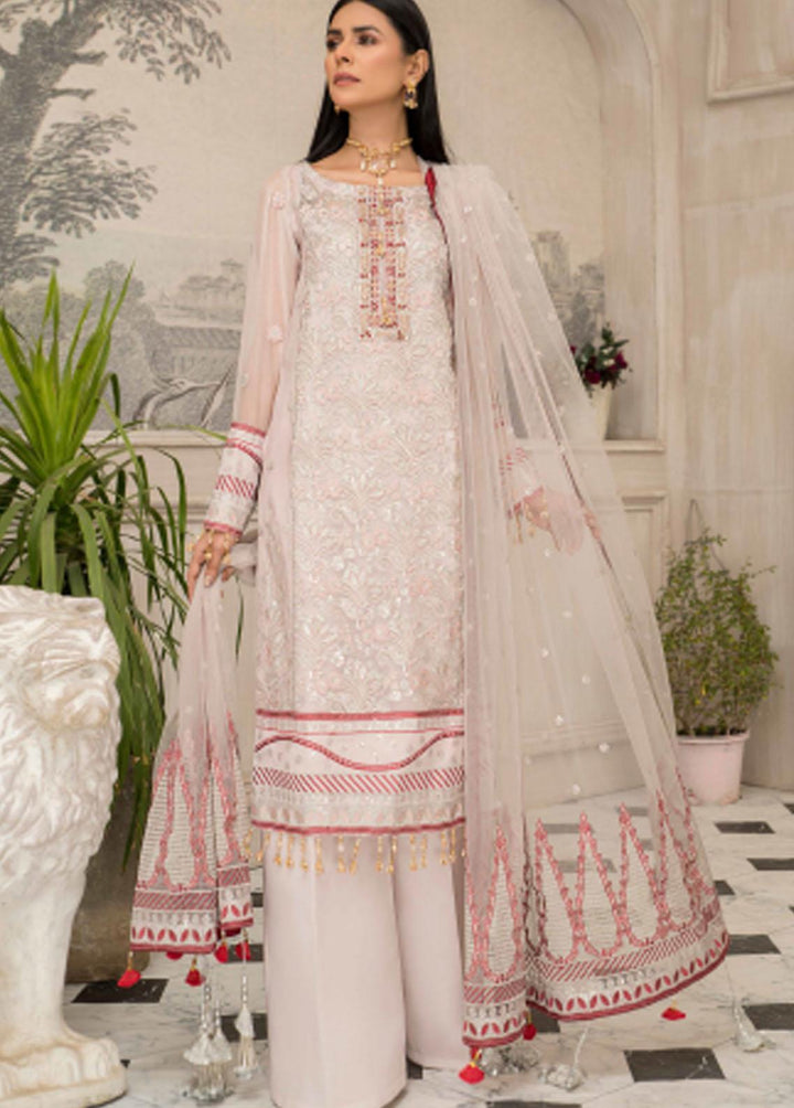 Maryam's Embroidered Chiffon Suits Unstitched 3 Piece MRM21-LF23 D-24 - Luxury Festive Collection