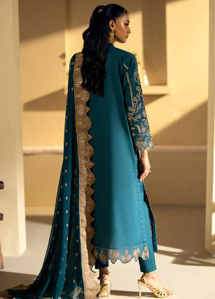Maryum N Maria Embroidered Lawn Suit Unstitched 3 Piece MNM24EA Ania - Luxury Collection