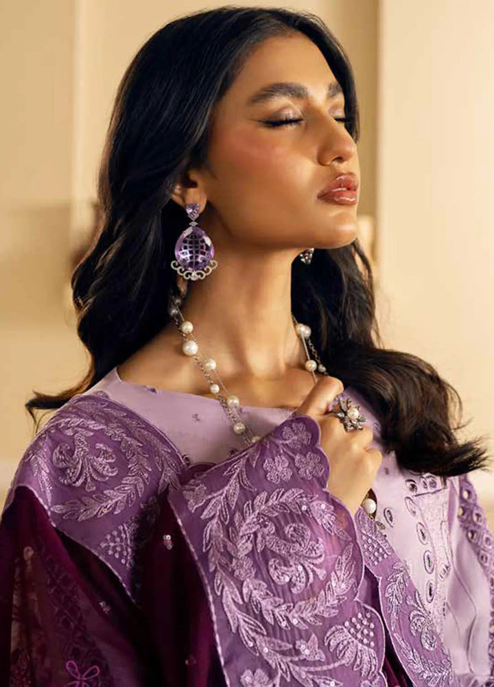 Maryum N Maria Embroidered Lawn Suit Unstitched 3 Piece MNM24EA Kira - Luxury Collection