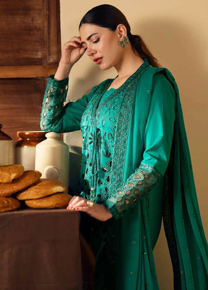 Maryum N Maria Embroidered Lawn Suit Unstitched 3 Piece MNM24EA Motya - Luxury Collection
