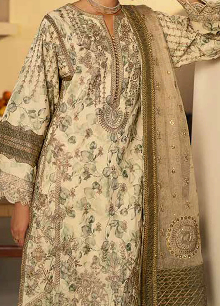 Maryum N Maria Embroidered Lawn Suit Unstitched 3 Piece MNM24EA Nadya - Luxury Collection