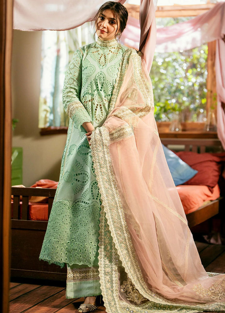 Maryum N Maria Embroidered Lawn Suits Unstitched 3 Piece MNM24LL MS24-568 Rawiya - Summer Collection