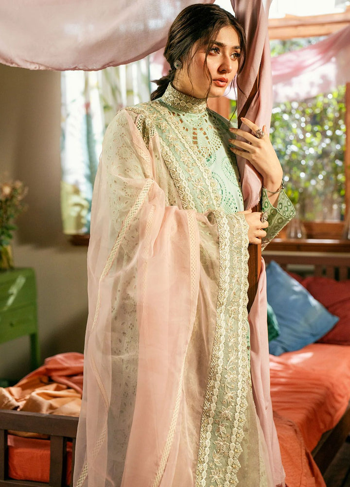 Maryum N Maria Embroidered Lawn Suits Unstitched 3 Piece MNM24LL MS24-568 Rawiya - Summer Collection