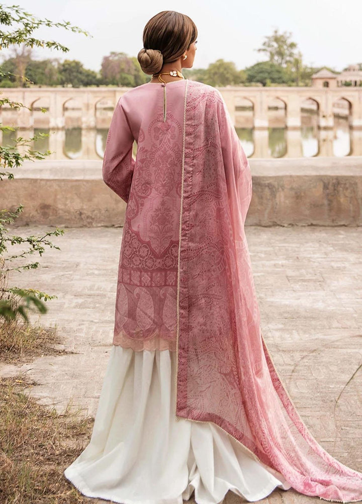 Mashriki Embroidered Lawn Suits Unstitched 3 Piece MSH21L 03B - Summer Collection