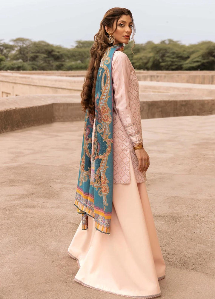 Mashriki Embroidered Lawn Suits Unstitched 3 Piece MSH21L 04 - Summer Collection