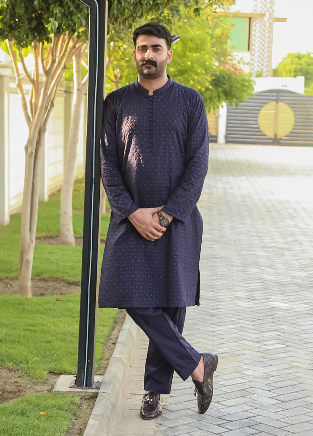 Mazham Pret Embroidered Wash N wear Kurta Pajama NBSKEFA