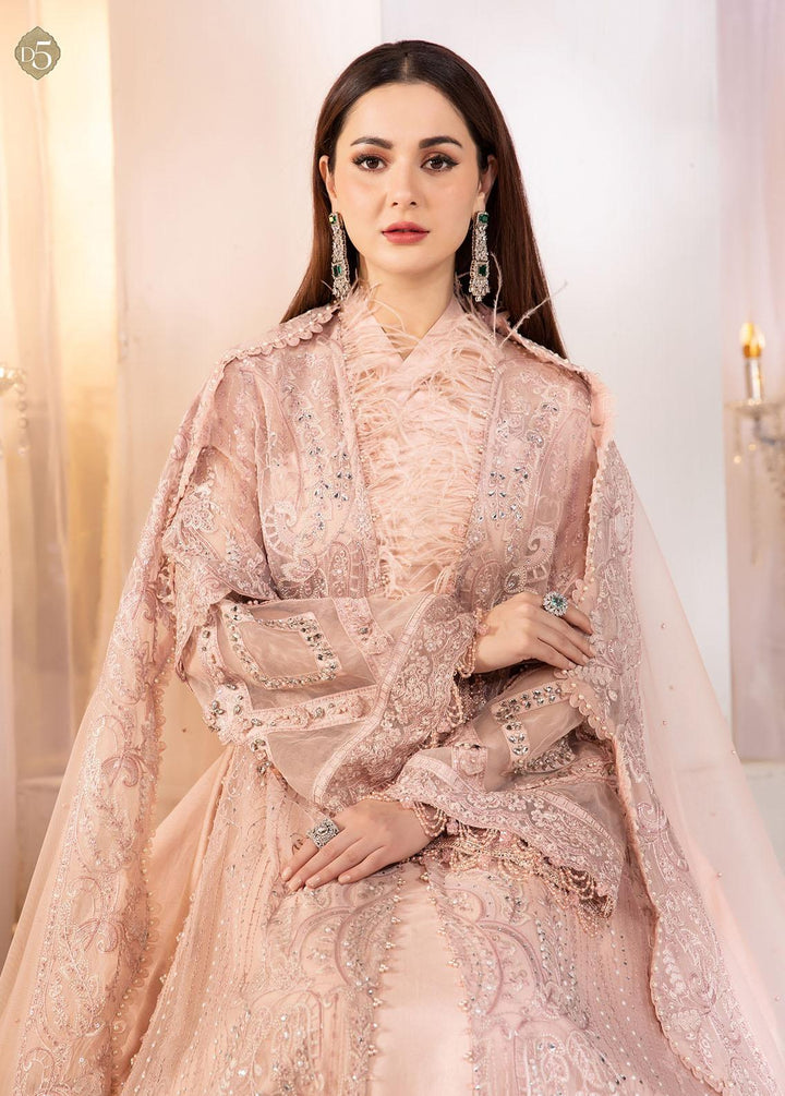Mbroidered by Maria B Embroidered Organza Suits Unstitched 4 Piece MB22WD D5 - Wedding Collection
