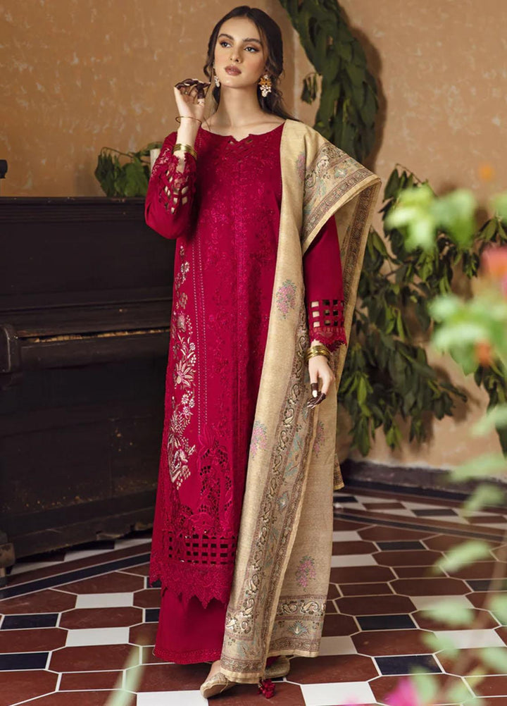 Meena Kumari By Aabyaan Embroidered Chikankari Lawn Suits Unstitched 3 Piece ABY23MK AB-05 Shaheen - Eid Collection