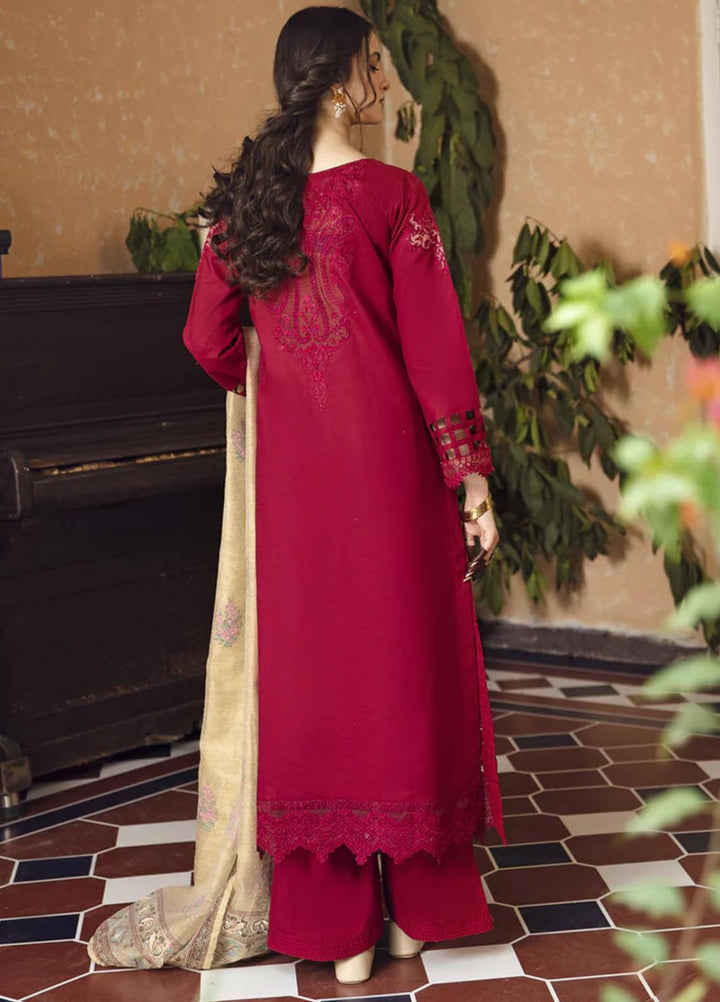 Meena Kumari By Aabyaan Embroidered Chikankari Lawn Suits Unstitched 3 Piece ABY23MK AB-05 Shaheen - Eid Collection