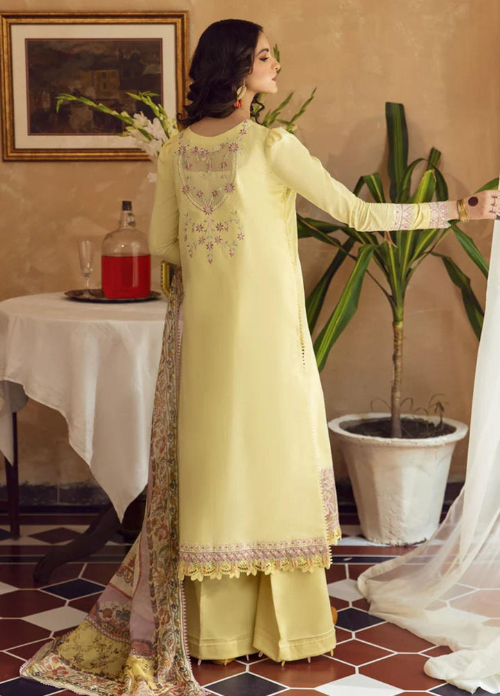 Meena Kumari By Aabyaan Embroidered Chikankari Lawn Suits Unstitched 3 Piece ABY23MK AB-07 Zeenat - Eid Collection
