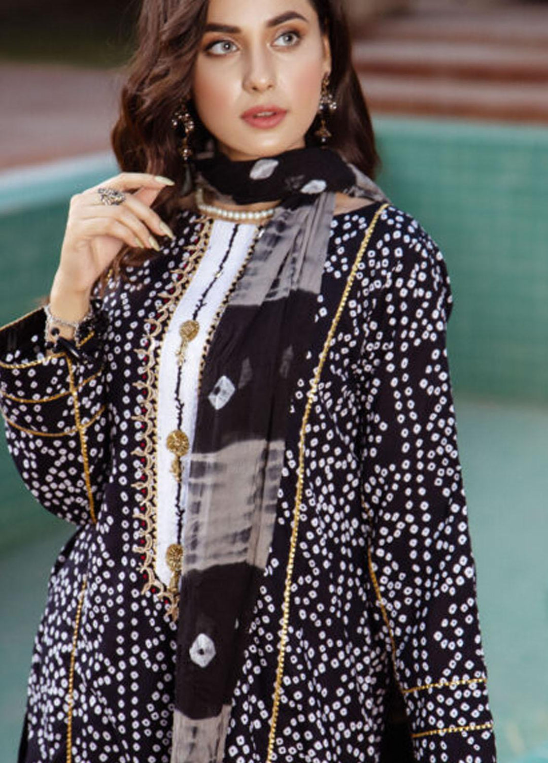 Meerab Shahid Pret Raw Silk 2 Piece MS22PSH SB 21009