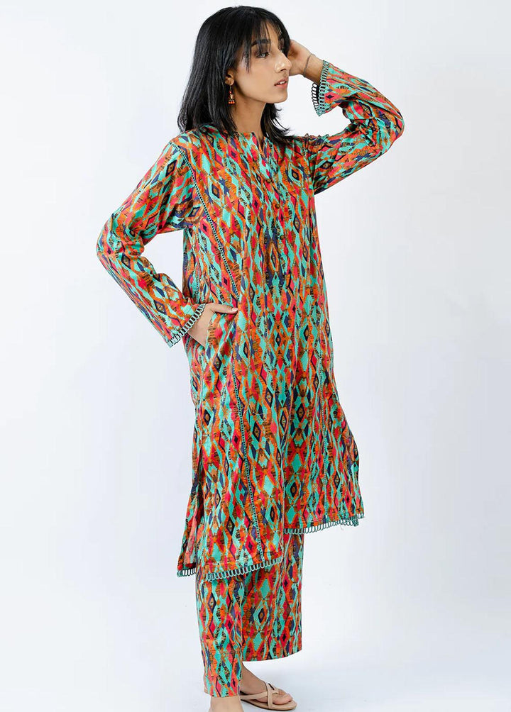 Meerak Pret Printed Lawn 2 Piece Suit MRK23SL Illusion