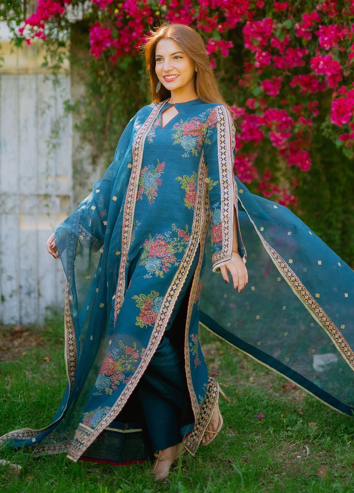 Meeral Pret Embroidered Chiffon 3 Piece Suit Fidos