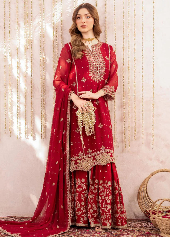 Meeral Pret Embroidered Chiffon 3 Piece Suit Gul Bahar