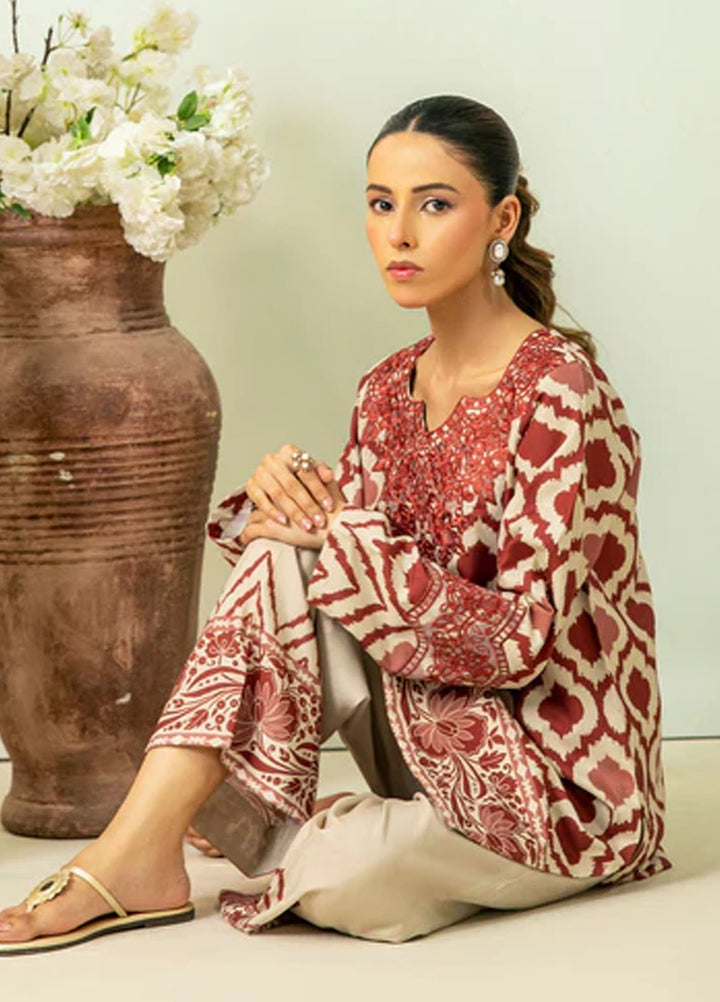 Meeral Pret Printed Lawn 2 Piece Suit MBC-0014