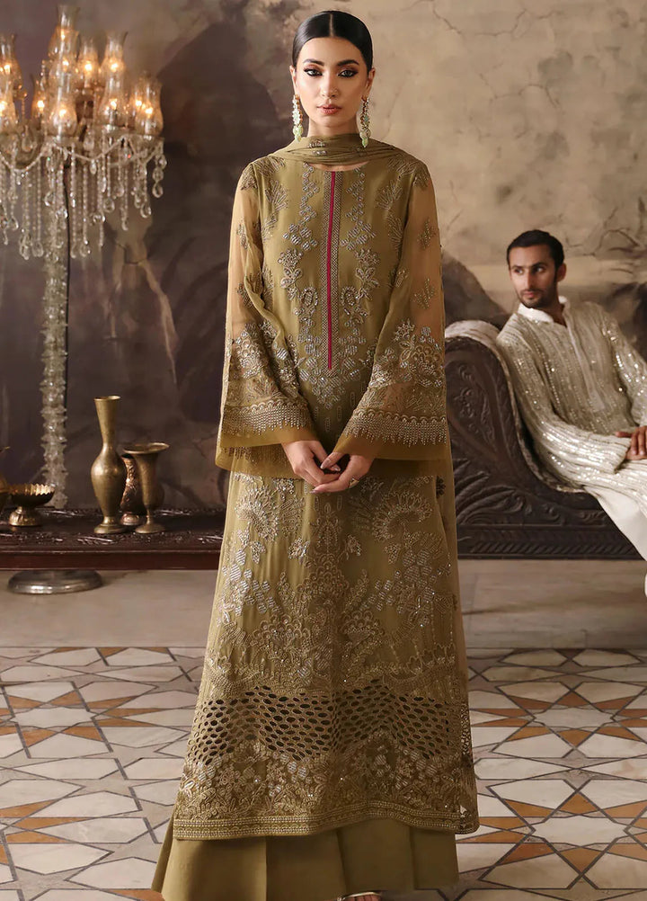 Mehak by Flossie Embroidered Chiffon Suits Unstitched 3 Piece FL24ME FE-804 - Formals Collection