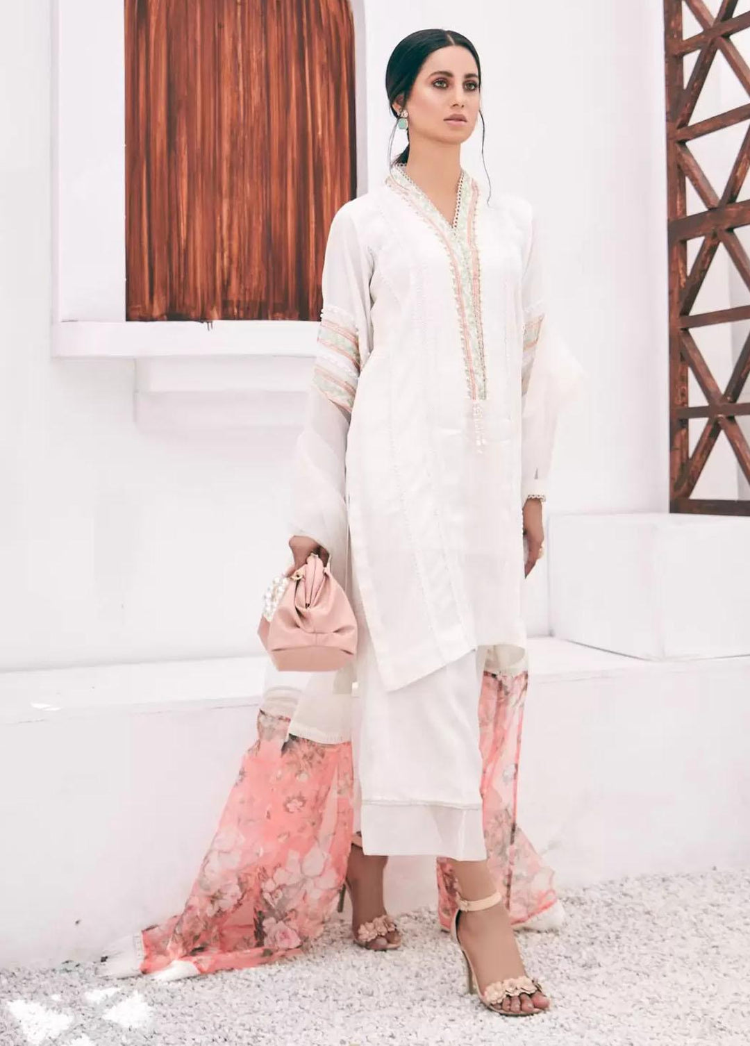 Mehak Yaqoob Pret Embroidered Organza 3 Piece MY21IB Floraison