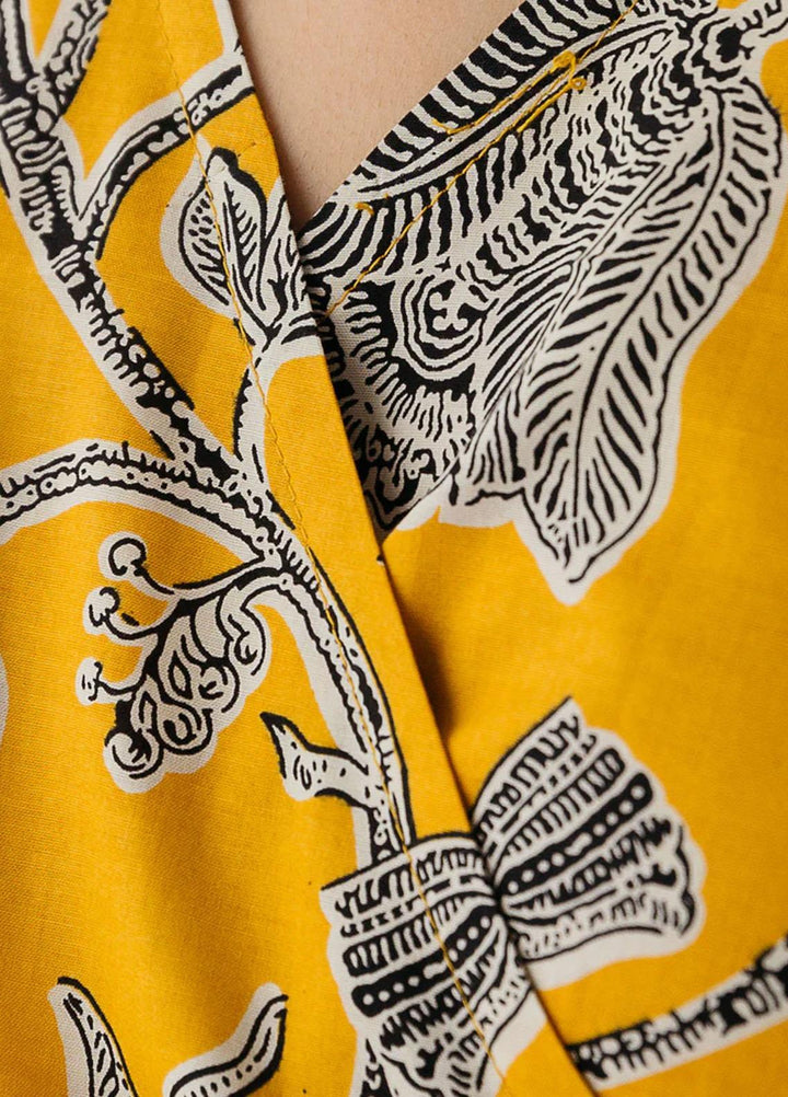 Mehr By Morbagh Printed Cambric Suits Unstitched 2 Piece MRB23MH MB1W23U11 Sunstruck Gold - Winter Collection