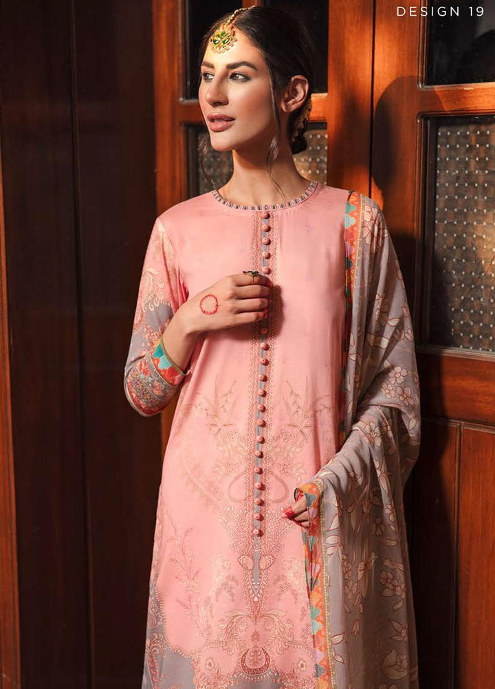 Mehrbano By Cross Stitch Embroidered Lawn Suits Unstitched 3 Piece CS22-ME2 D19 Floral Allure - Eid Collection