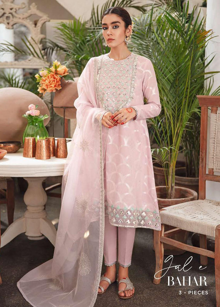 Mehrbano By Cross Stitch Embroidered Lawn Suits Unstitched 3 Piece CS22-ME2 D2 Gul-e-Bahar - Eid Collection