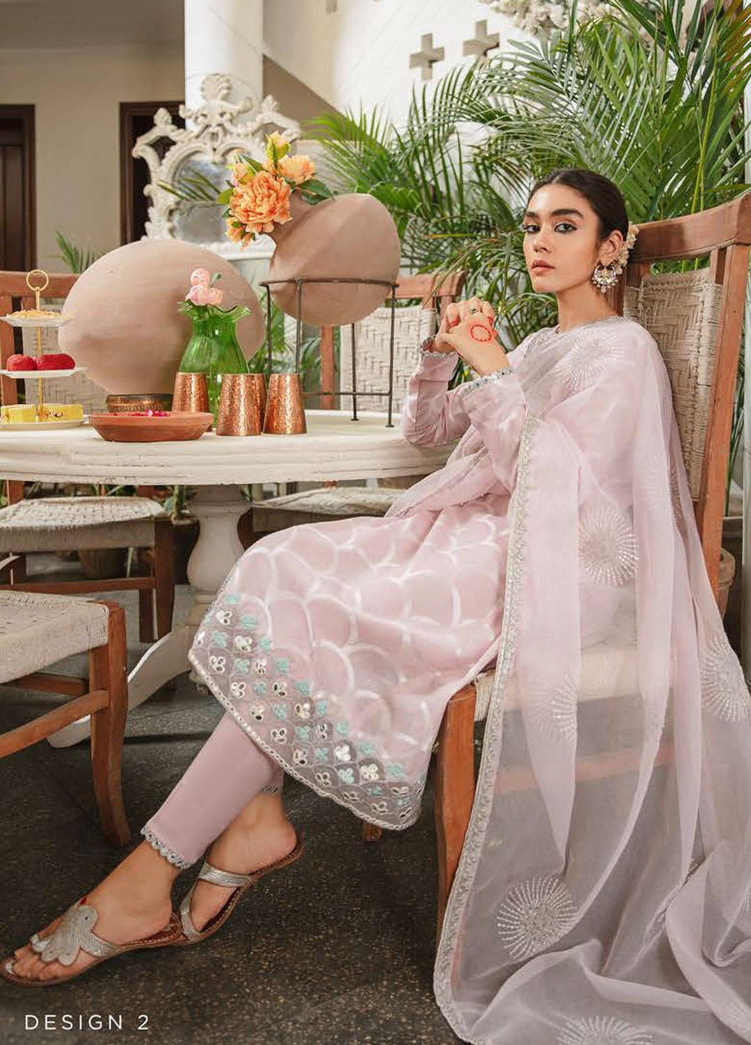 Mehrbano By Cross Stitch Embroidered Lawn Suits Unstitched 3 Piece CS22-ME2 D2 Gul-e-Bahar - Eid Collection