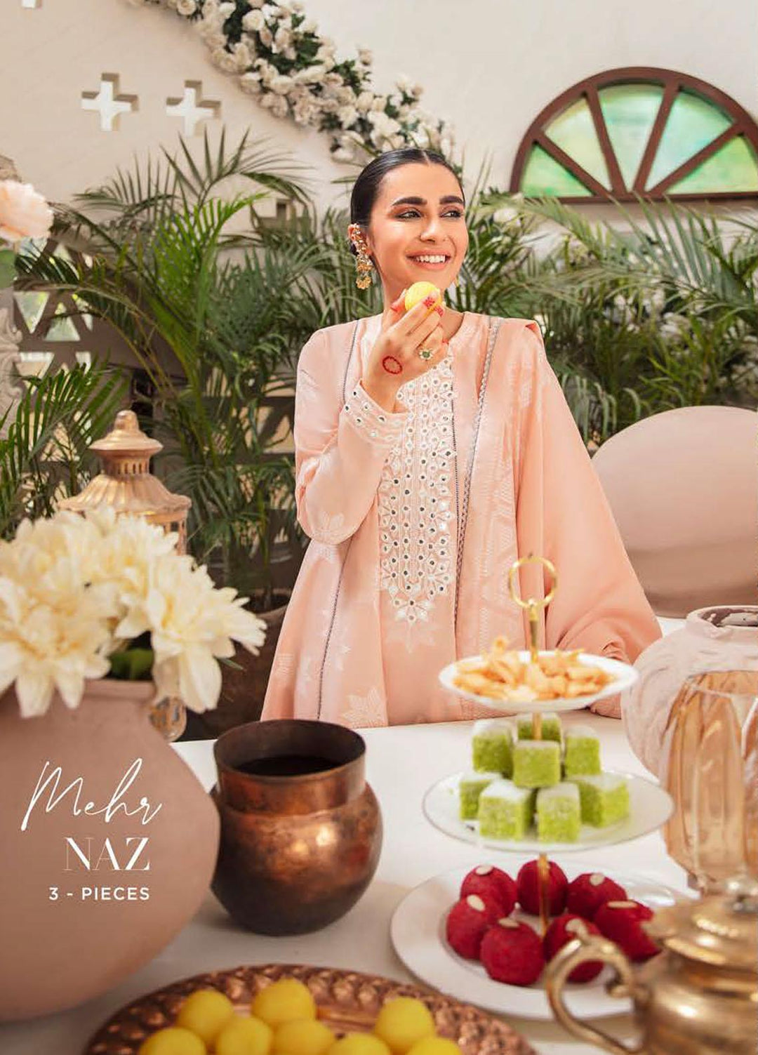 Mehrbano By Cross Stitch Embroidered Lawn Suits Unstitched 3 Piece CS22-ME2 D4 Mehr Naz - Eid Collection