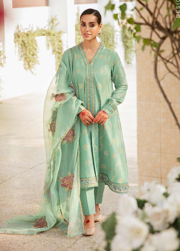 Mehrbano By Cross Stitch Embroidered Lawn Suits Unstitched 3 Piece CS22-ME2 D6 Noor-e-Chasham - Eid Collection
