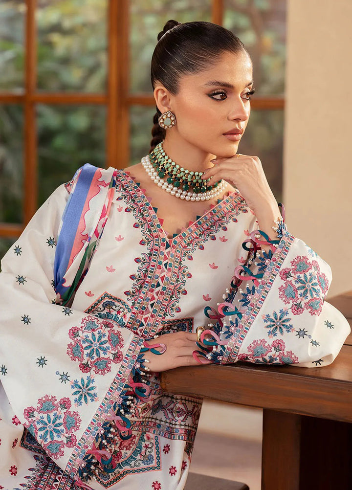 Mehroze by Bin Ilyas Embroidered Lawn Suit Unstitched 3 Piece BI25MS 92 A - Summer Collection