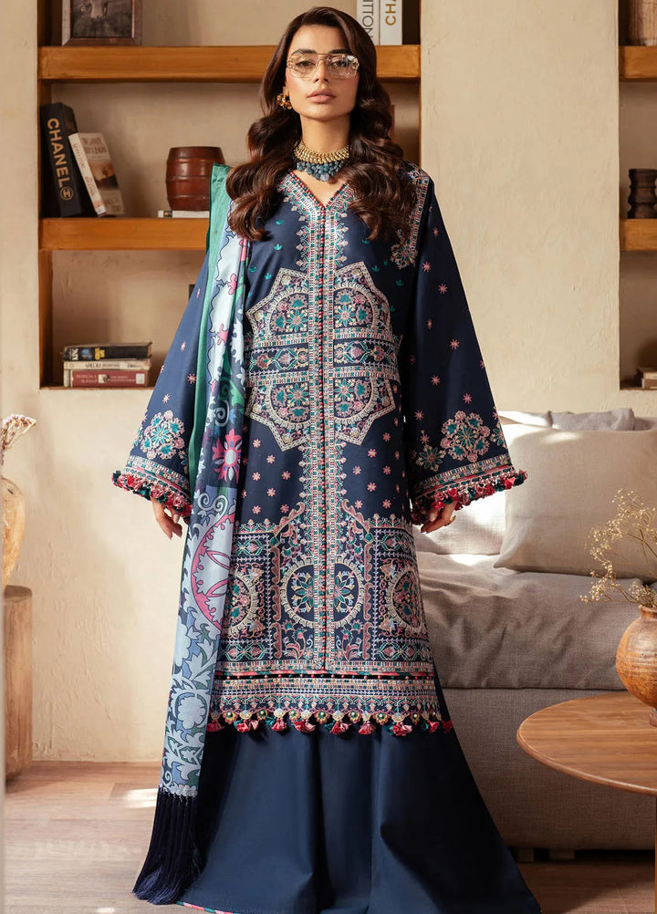 Mehroze by Bin Ilyas Embroidered Lawn Suit Unstitched 3 Piece BI25MS 92 B - Summer Collection