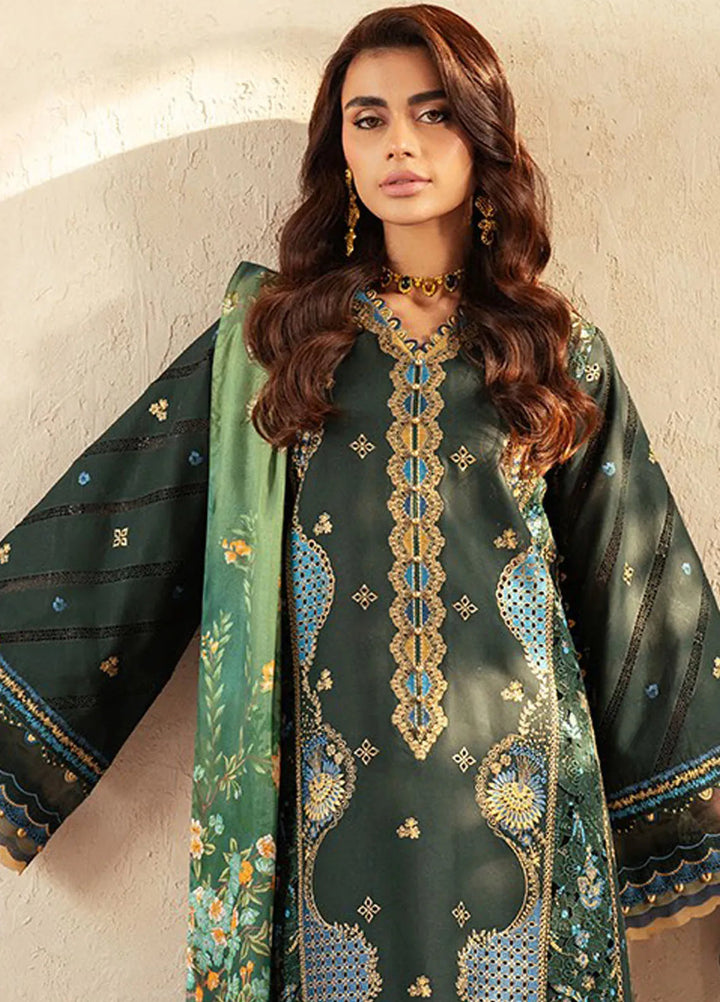 Mehroze by Bin Ilyas Embroidered Lawn Suit Unstitched 3 Piece BI25MS 94 A - Summer Collection