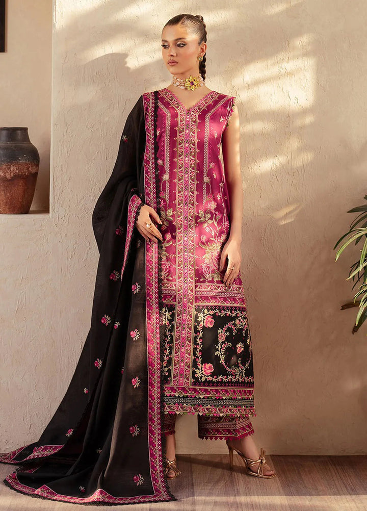 Mehroze by Bin Ilyas Embroidered Lawn Suit Unstitched 3 Piece BI25MS 95 A - Summer Collection
